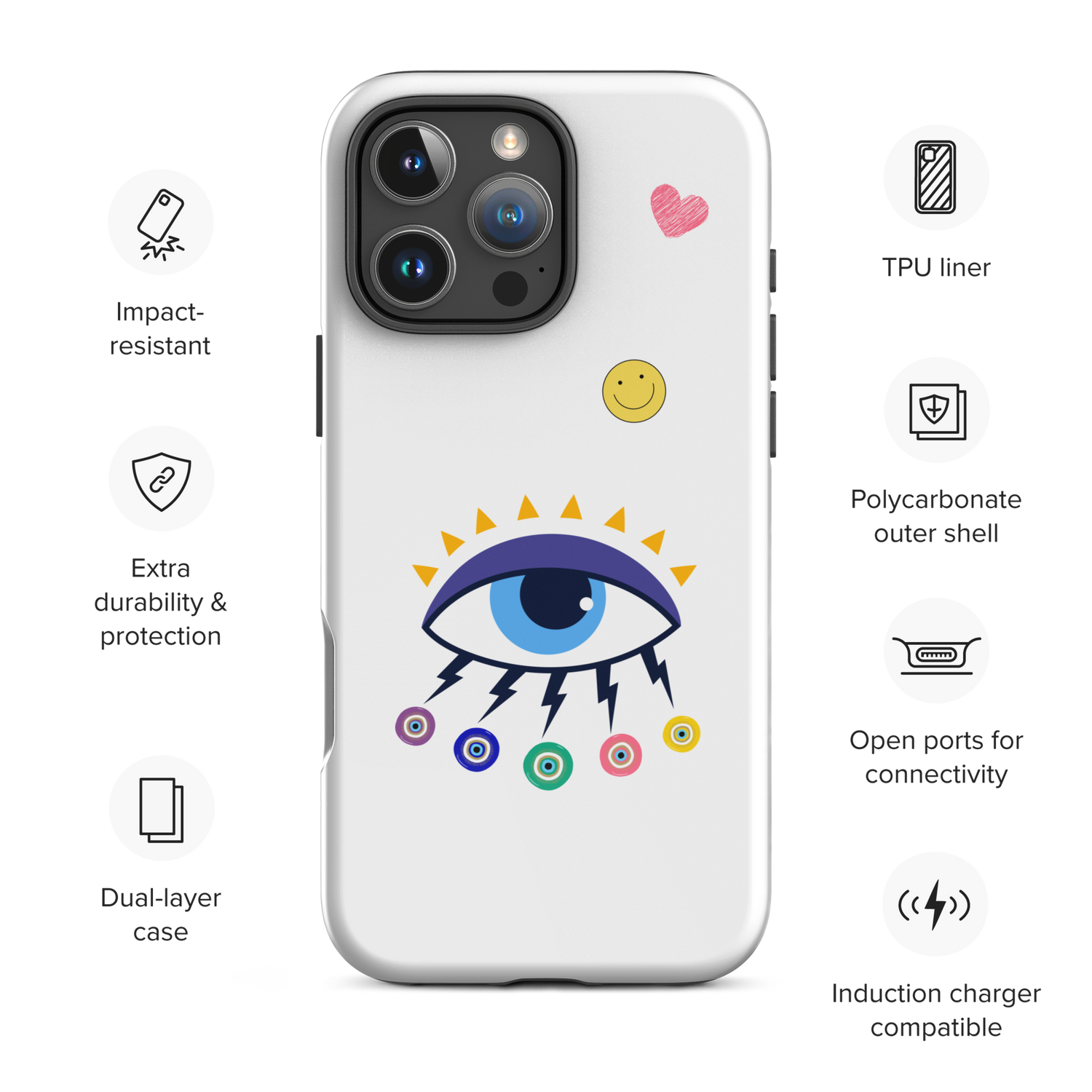 All-Seeing Eye Vibe Tough Case for iPhone | Spiritual Aesthetic Design Zoe + Zelda All-Seeing Eye Vibe Tough Case for iPhone | Spiritual Aesthetic Design Zoe + Zelda