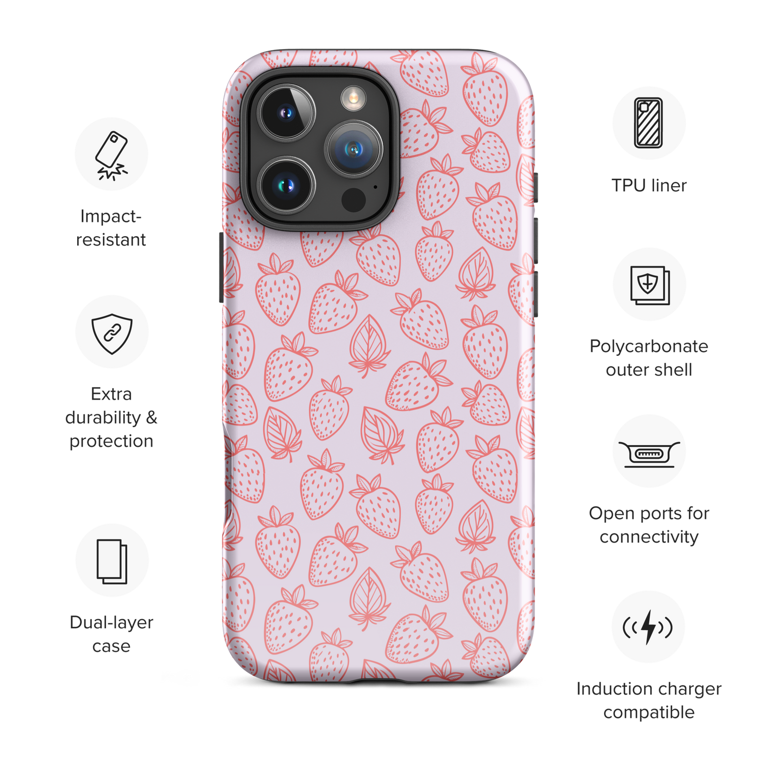 Berry Sweet Tough Case for iPhone