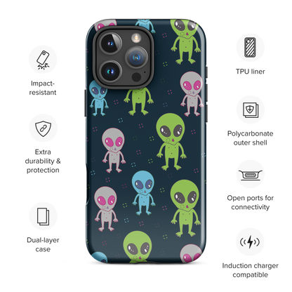 Cosmic Cuties Alien Tough Case for iPhone