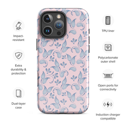 Pink Watercolor Tough Case for iPhone
