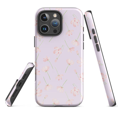 Lavender Blush Floral Tough Case for iPhone