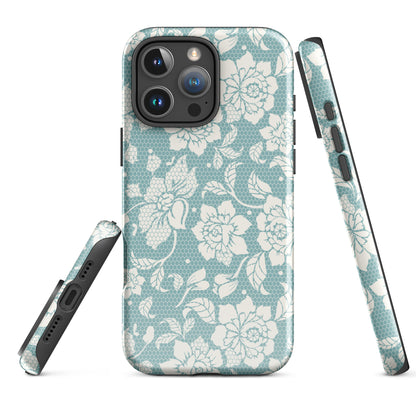 Lace Floral Cottagecore Tough Case for iPhone