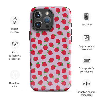 Strawberry Fields Tough Case for iPhone