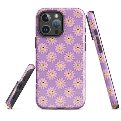 Smiley Flower Power Tough Case for iPhone