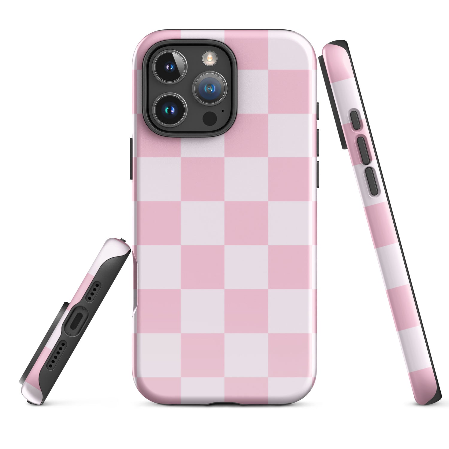 Pink Checkerboard Tough Case for iPhone