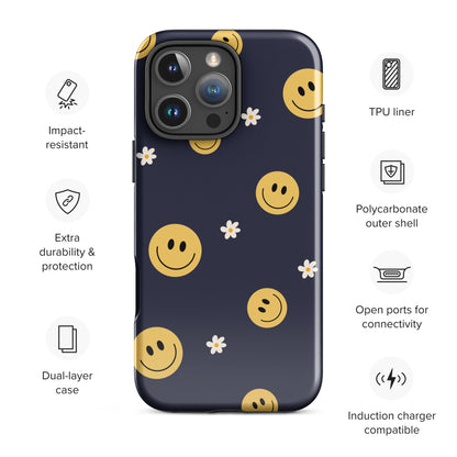 Smiley Daisies Tough Case for iPhone