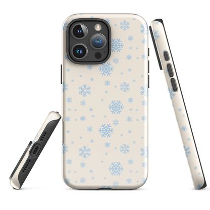 Winter Blue Snowflake Tough Case for iPhone
