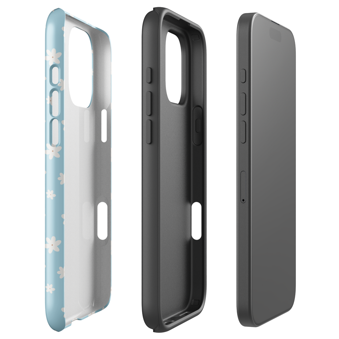 Soft Blue Daisy Tough Case for iPhone