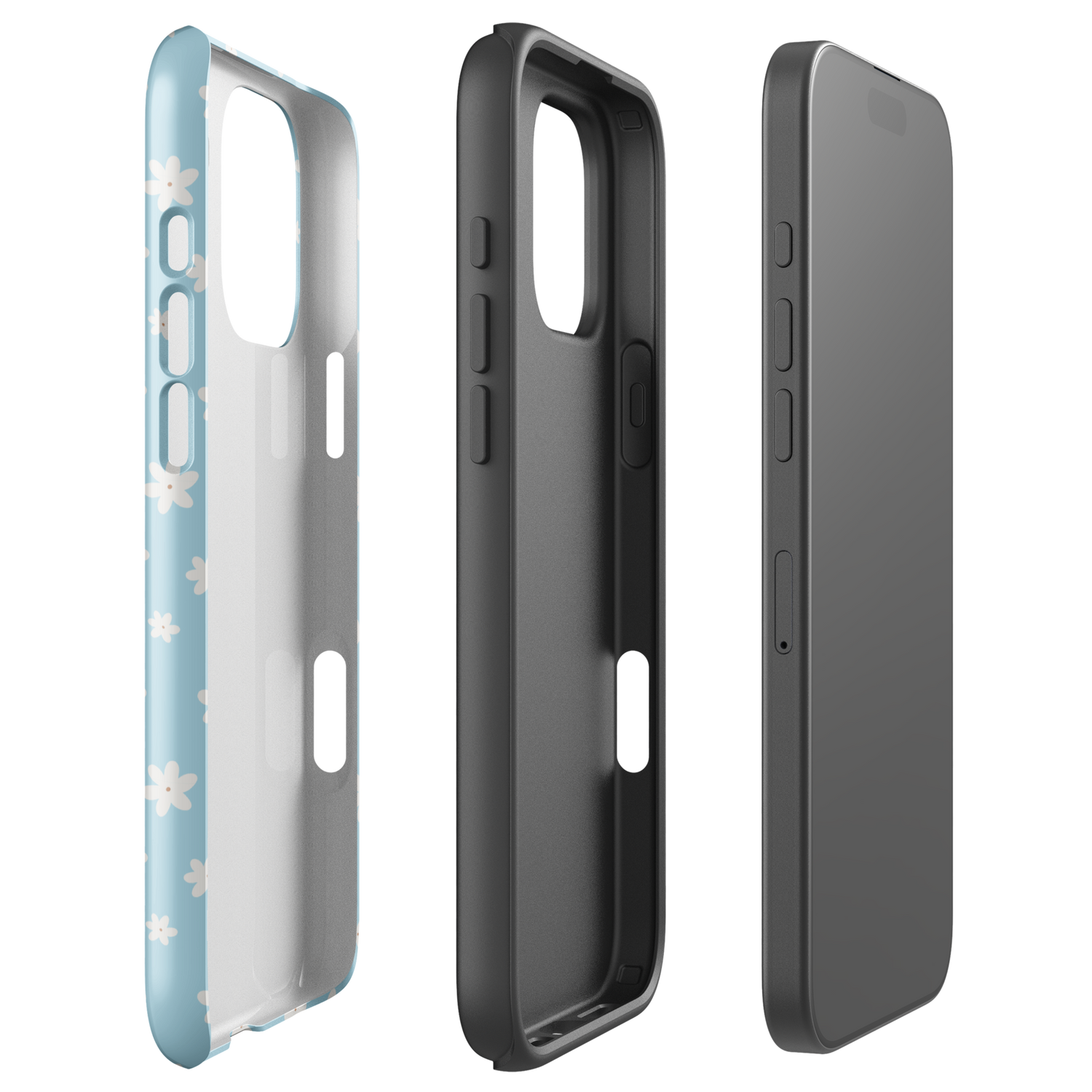 Soft Blue Daisy Tough Case for iPhone