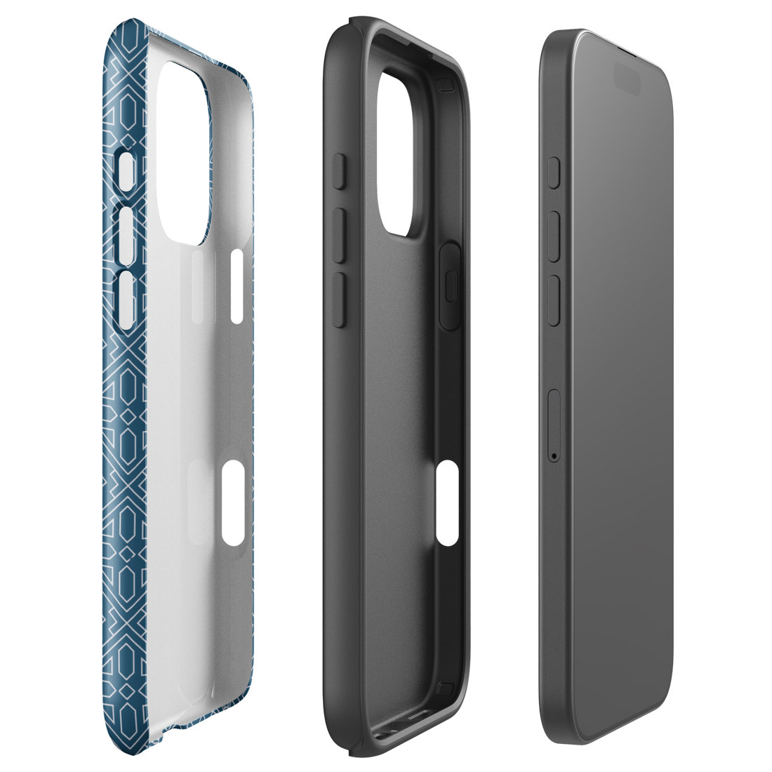 Indigo Tile Chic Tough Case for iPhone