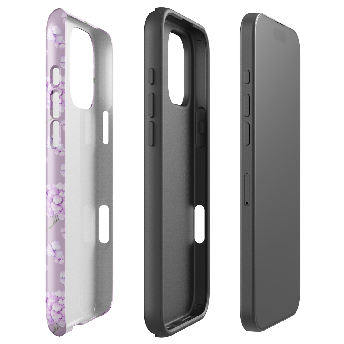 Lilac Hydrangea Bliss Tough Case for iPhone