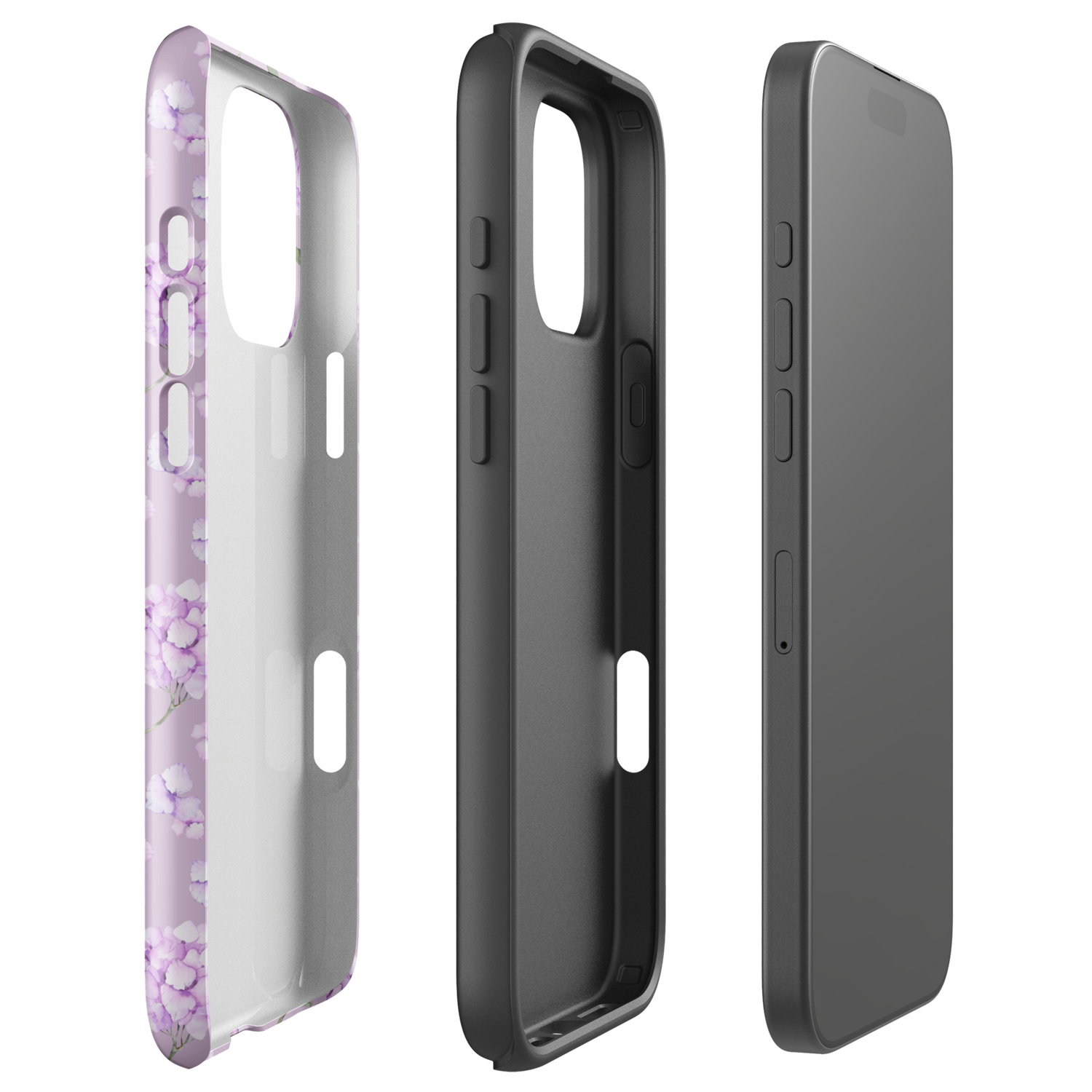 Lilac Hydrangea Bliss Tough Case for iPhone