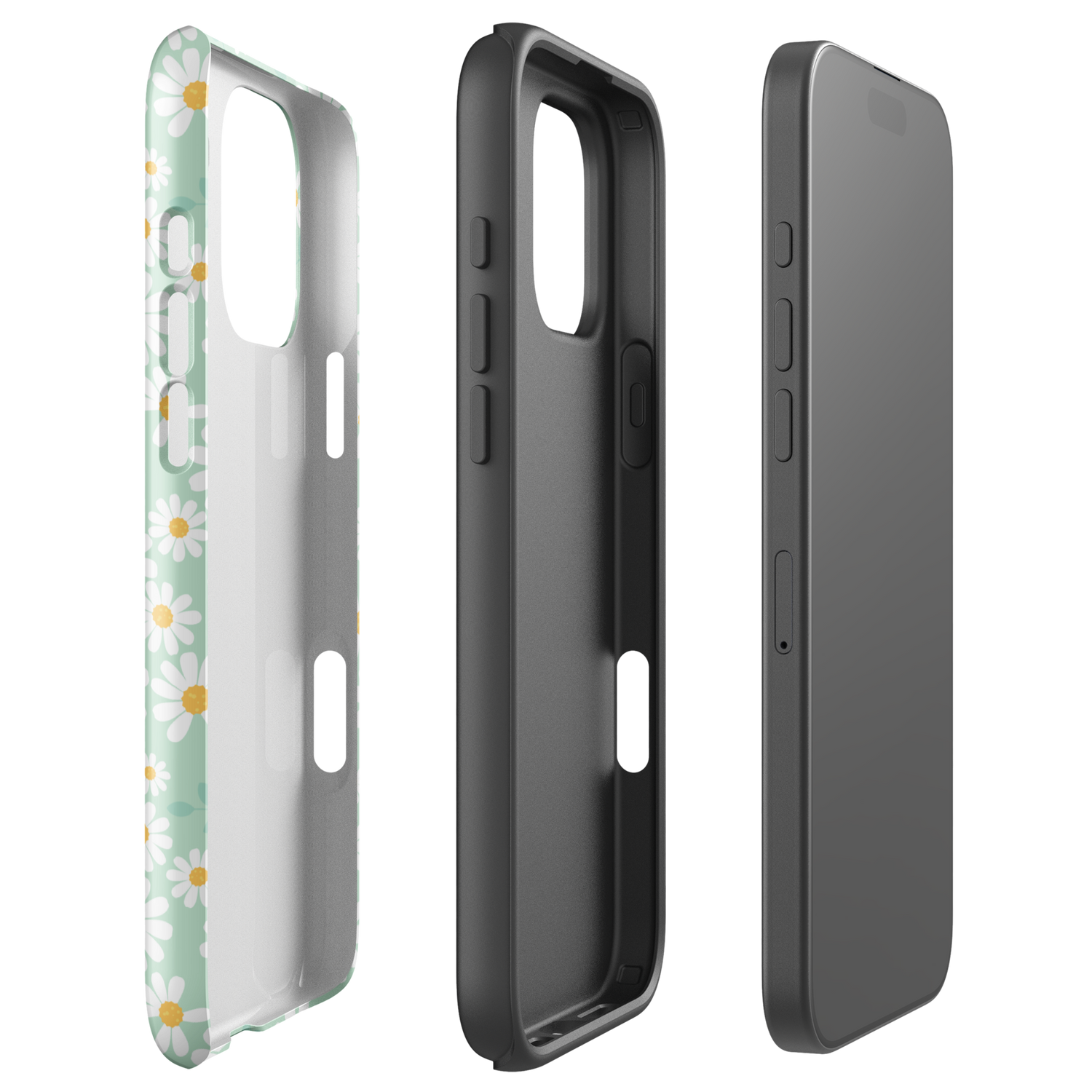 Mint Daisy Delight Tough Case for iPhone