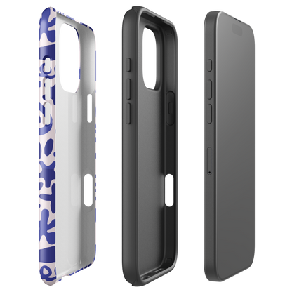 Abstract Indigo Splash Tough Case for iPhone