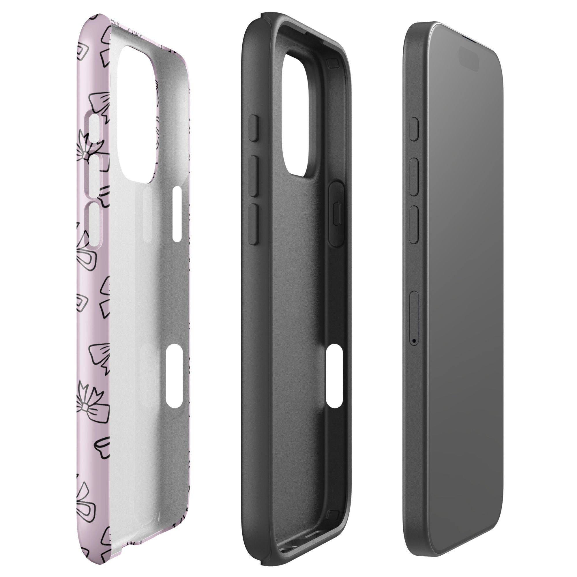 Dusty Pink Bows Tough Case for iPhone