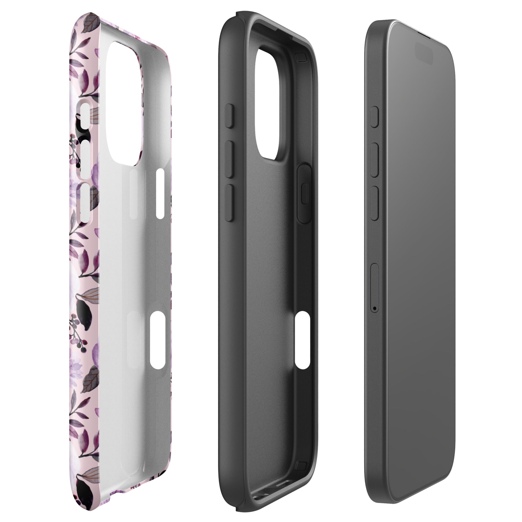 Lilac Bloom Floral Tough Case for iPhone