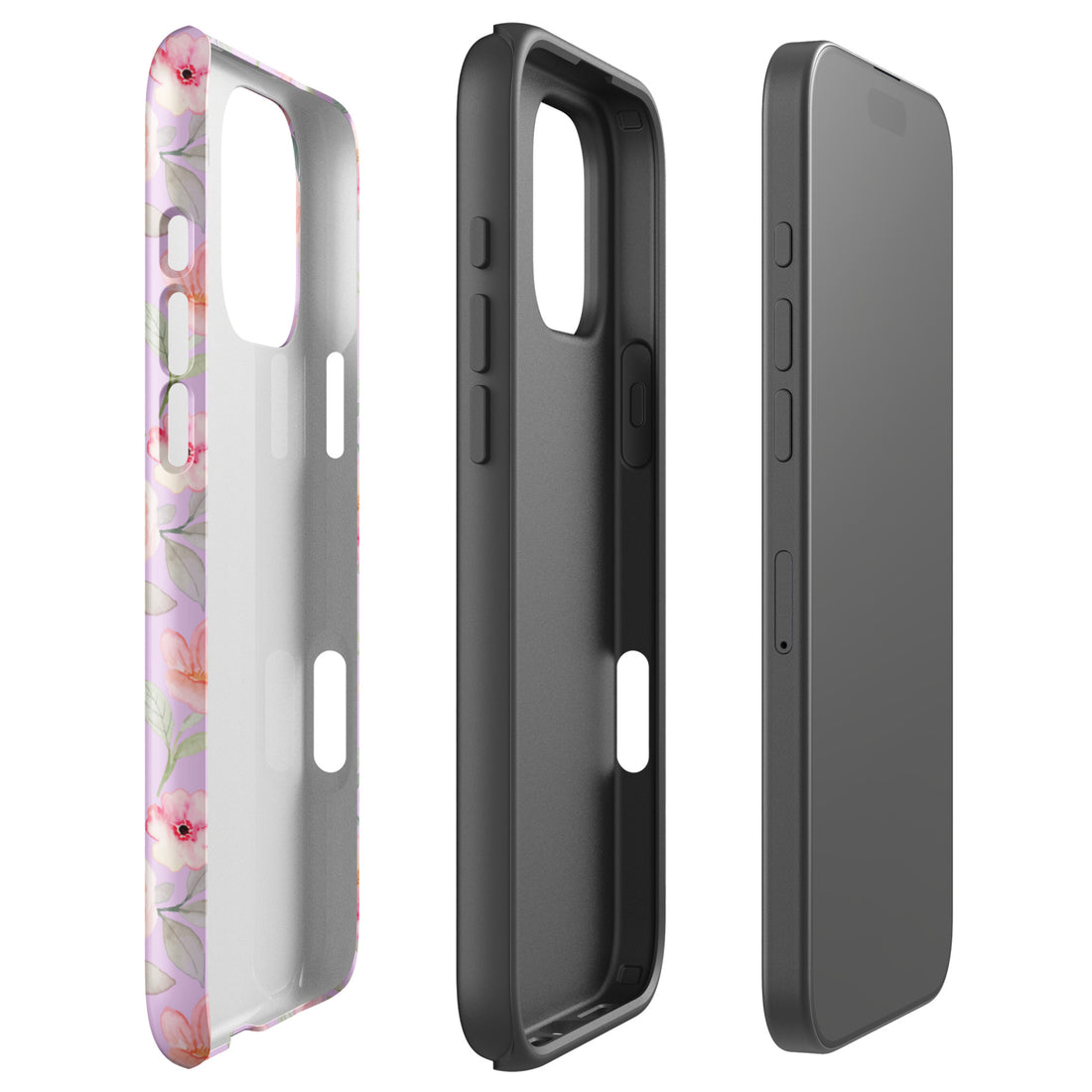 Vintage Rose Floral Tough Case for iPhone