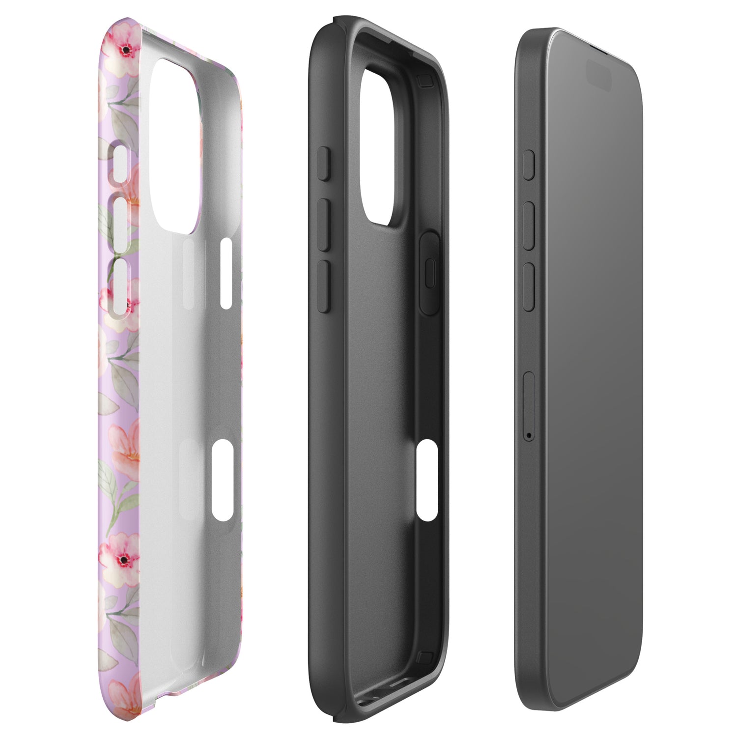 Vintage Rose Floral Tough Case for iPhone