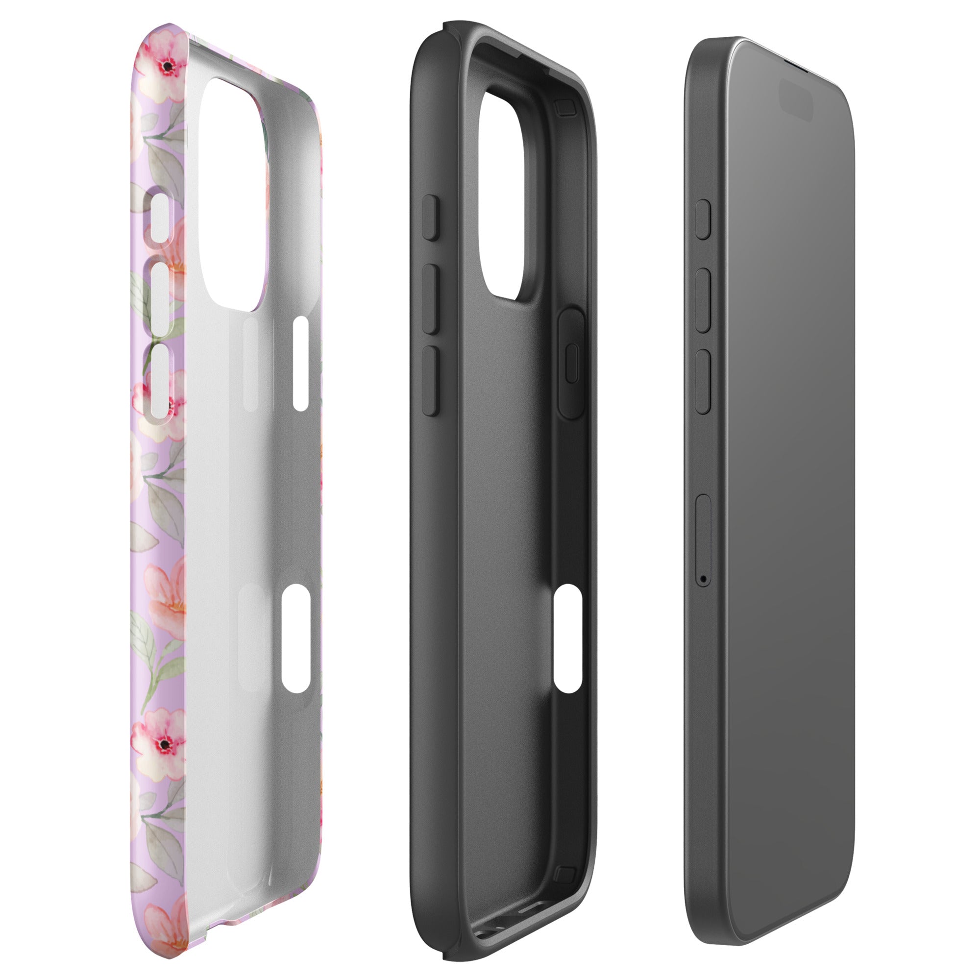 Vintage Rose Floral Tough Case for iPhone
