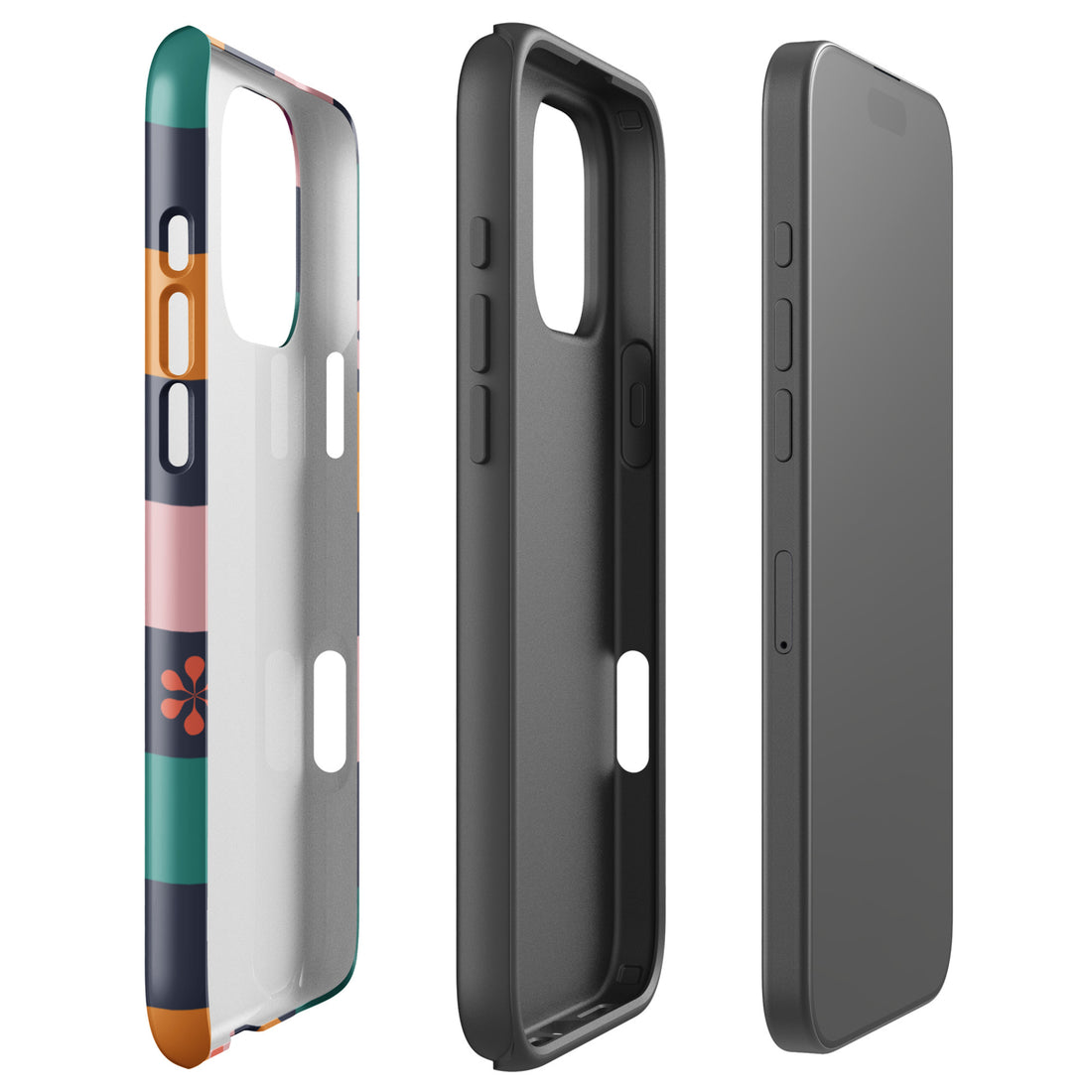 Retro Checkerboard Icons Tough Case for iPhone