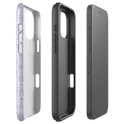 Lavender Daisy Retro Tough Case for iPhone