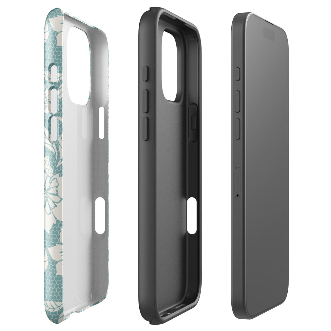 Lace Floral Cottagecore Tough Case for iPhone