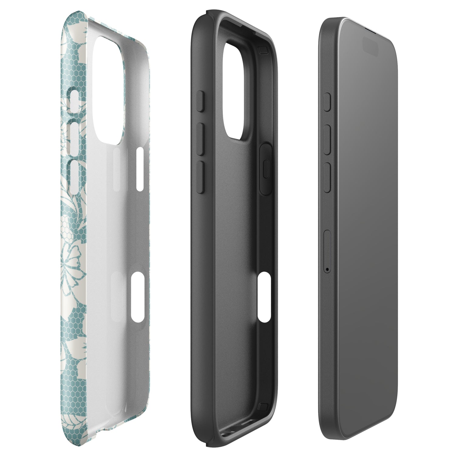 Lace Floral Cottagecore Tough Case for iPhone