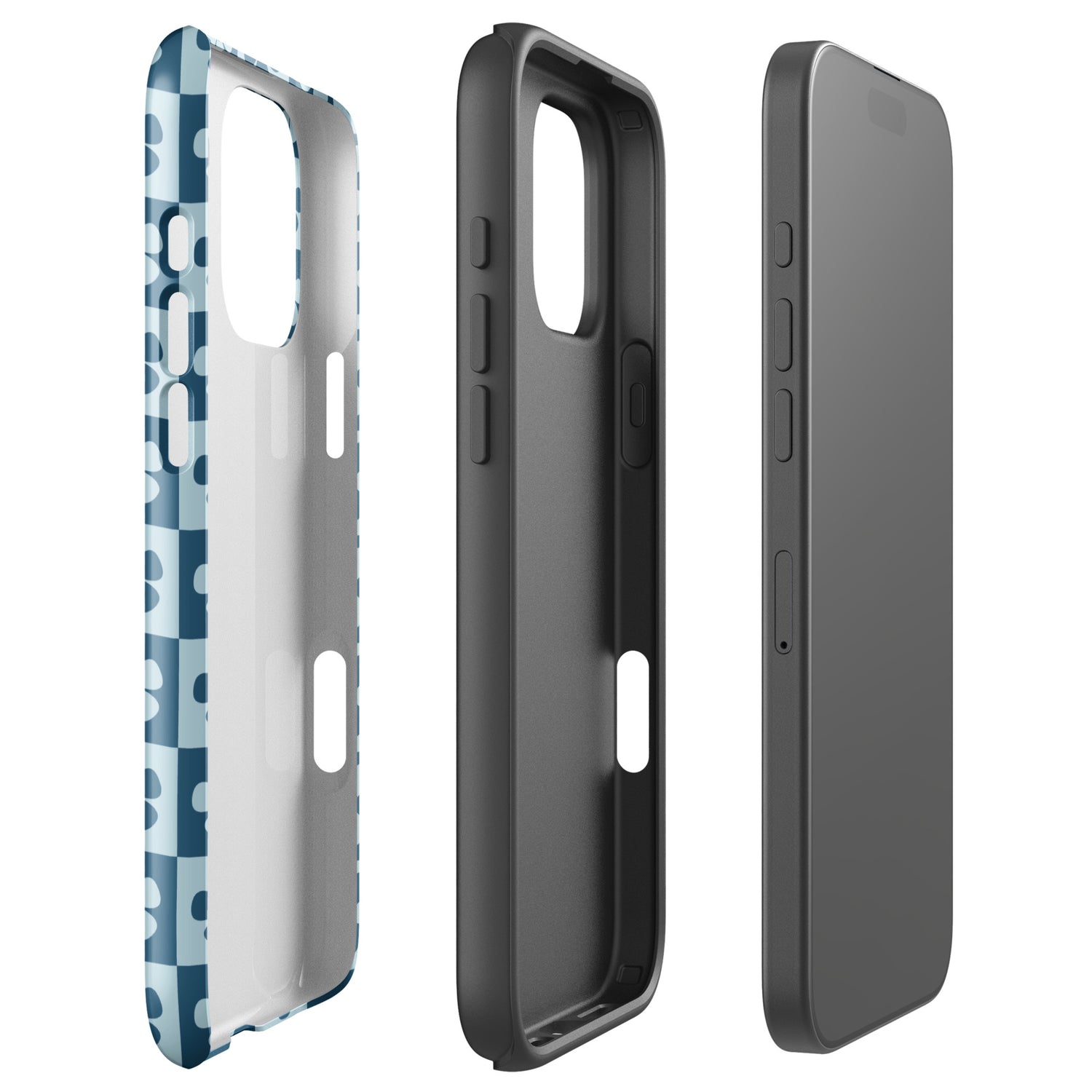 Mod Floral Checker Tough Case for iPhone