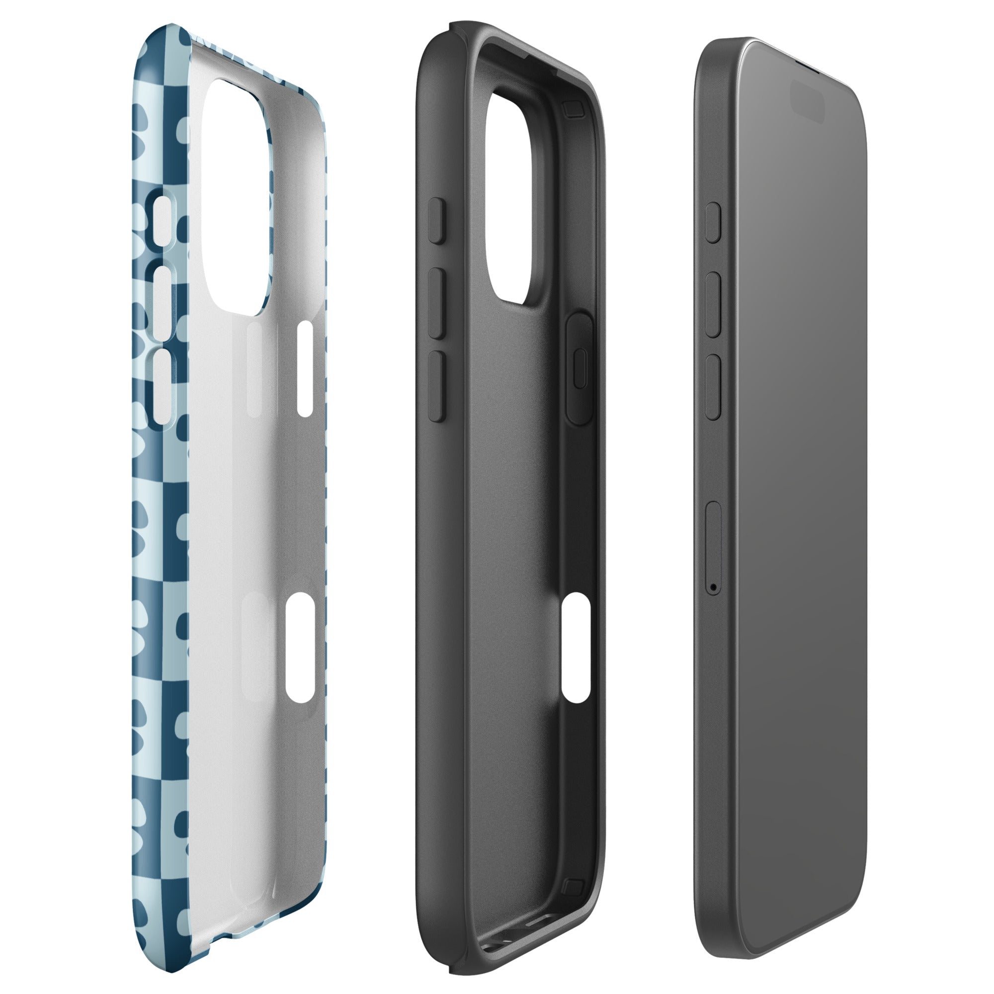 Mod Floral Checker Tough Case for iPhone