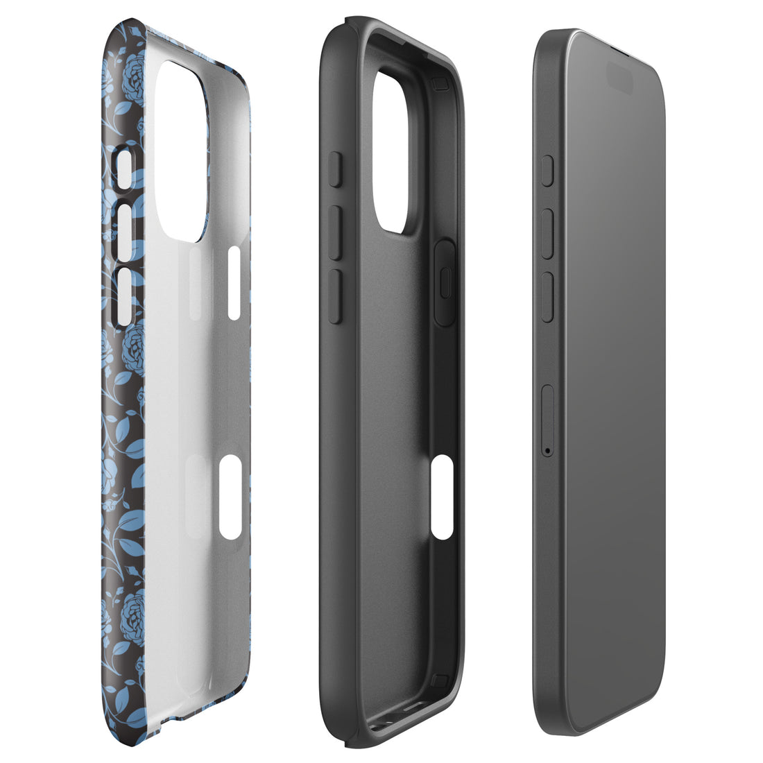 Elegant Blue Roses Tough Case for iPhone
