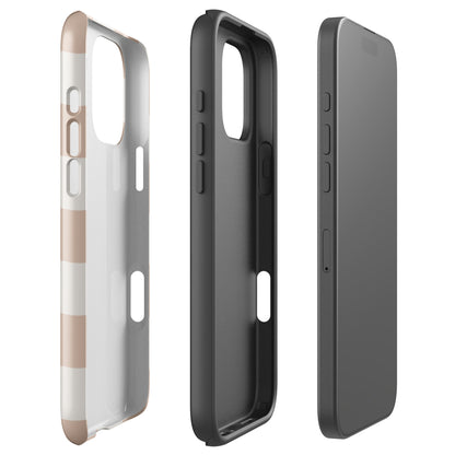 Beige Checkerboard Tough Case for iPhone