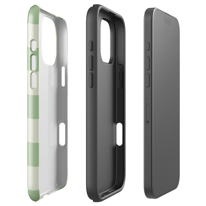 Sage Checkerboard Tough Case for iPhone
