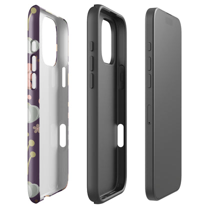 Vintage Floral Plum Tough Case for iPhone