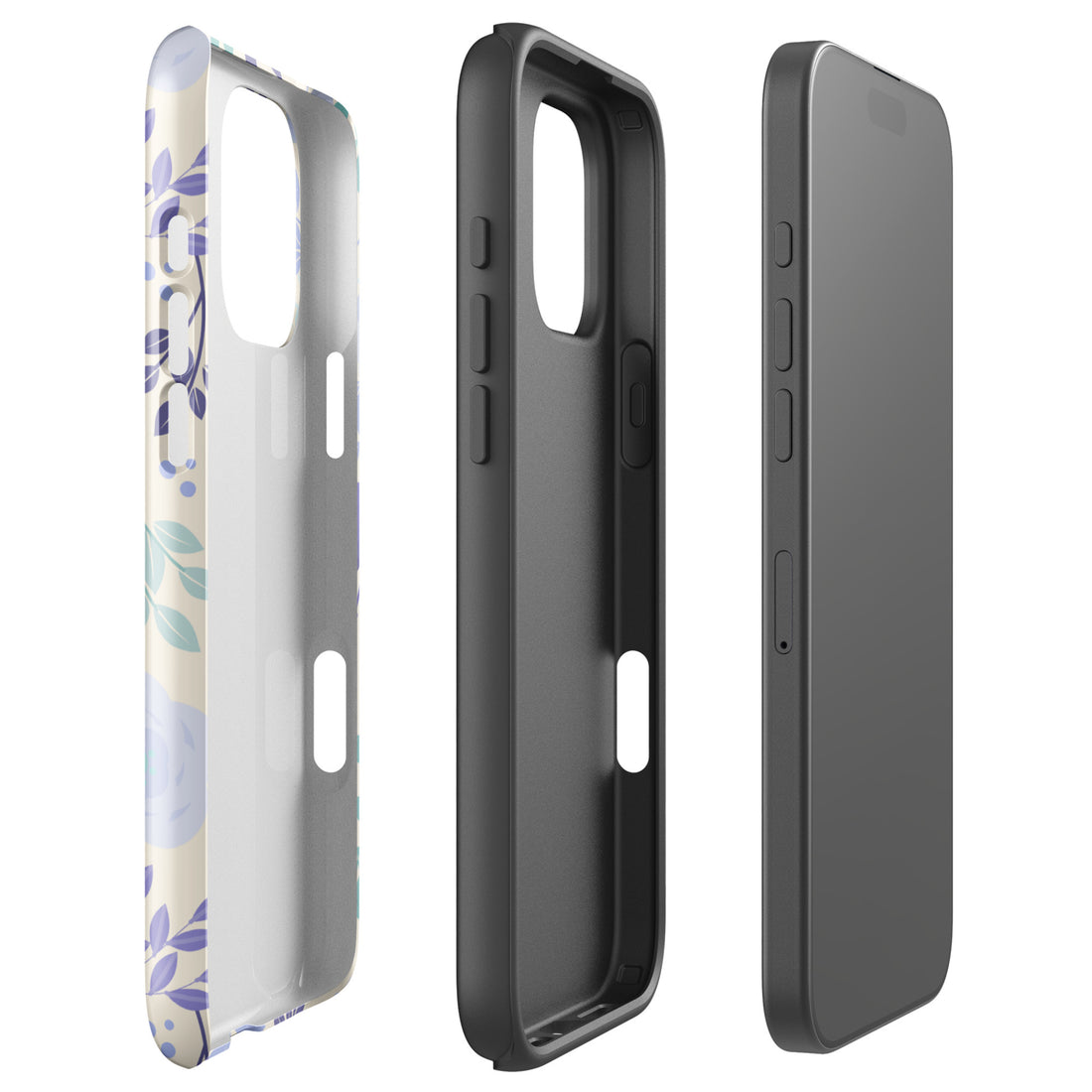 Heart Balloon Floral Tough Case for iPhone
