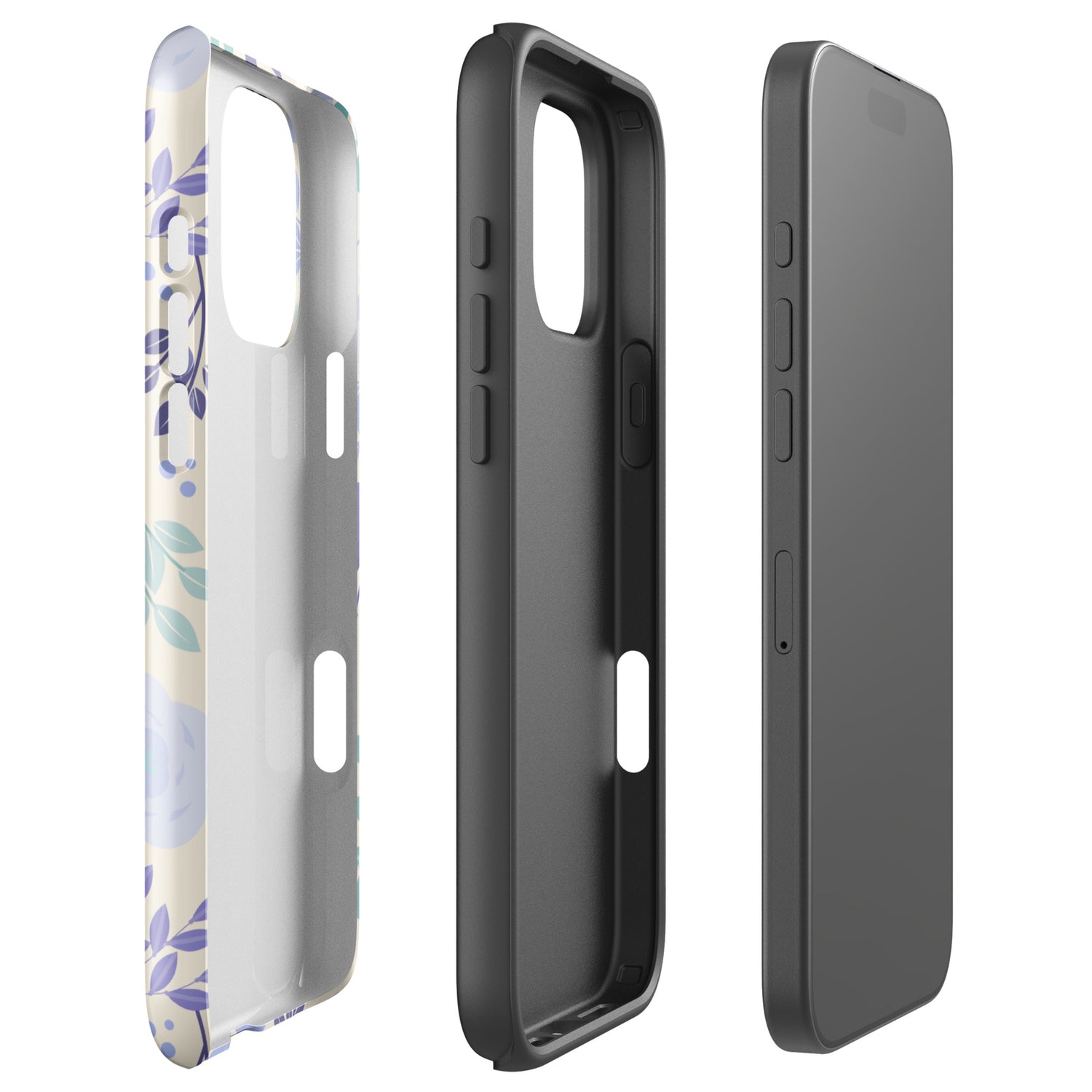 Heart Balloon Floral Tough Case for iPhone