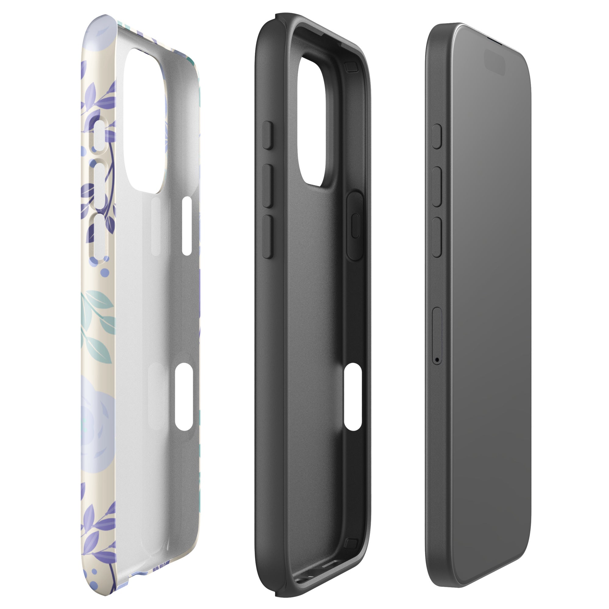 Heart Balloon Floral Tough Case for iPhone