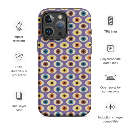 Retro Evil Eye Tough Case for iPhone