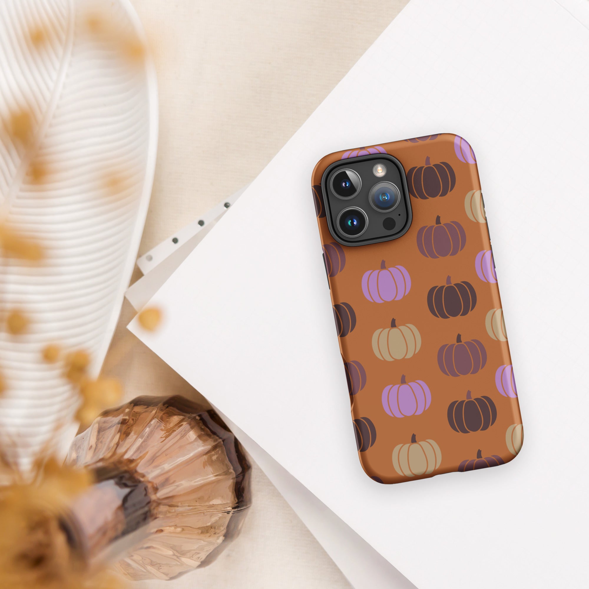 Pumpkin Pattern Tough Case for iPhone