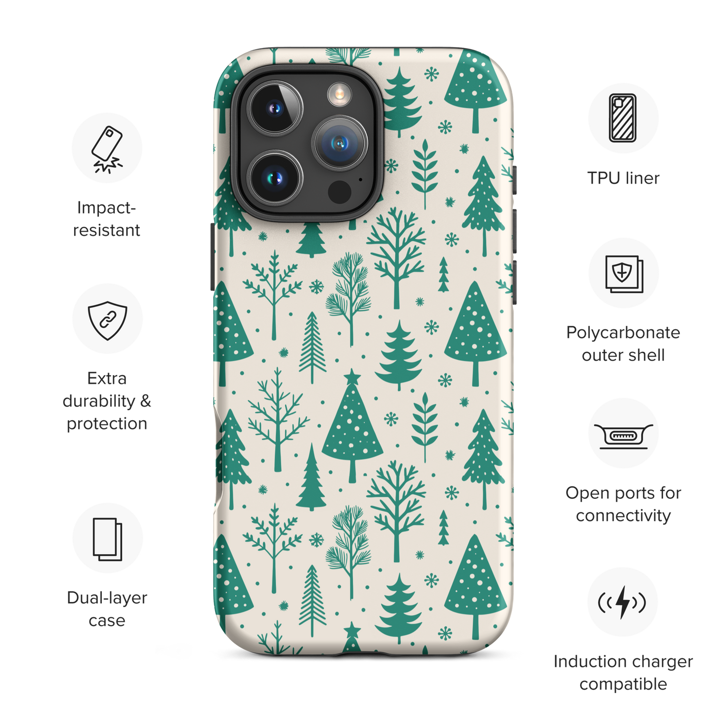Evergreen Forest Tough Case for iPhone