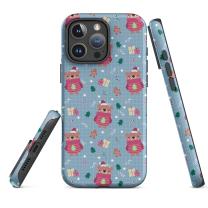 Holiday Teddy Tough Case for iPhone