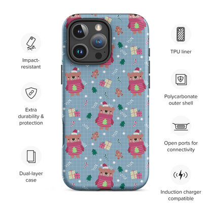 Holiday Teddy Tough Case for iPhone
