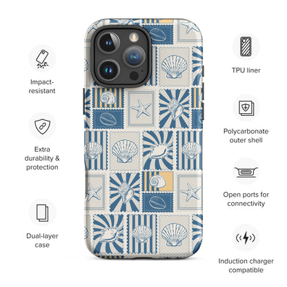 Coastal Patchwork Tough Case for iPhone