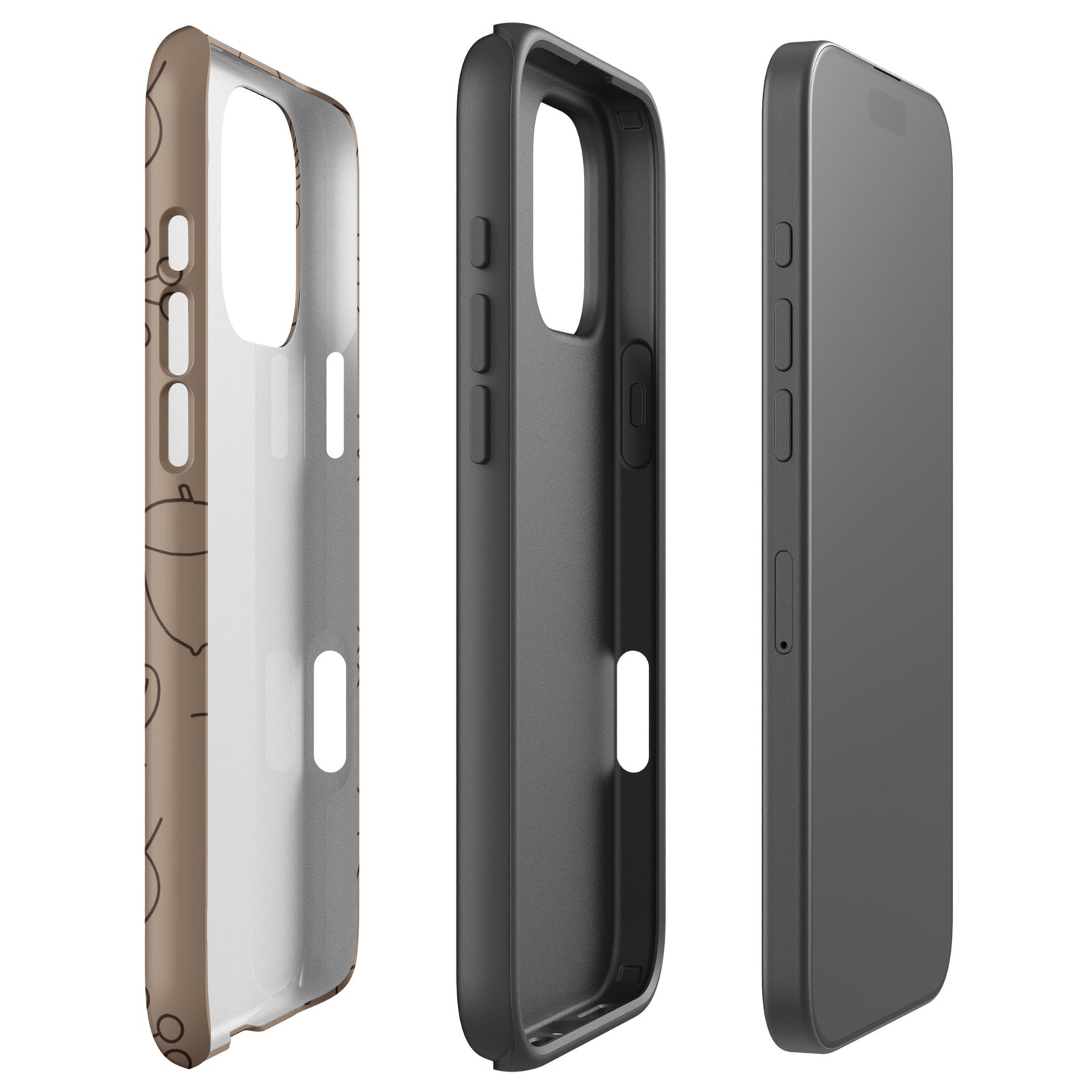 Taupe Autumn Acorn Tough Case for iPhone