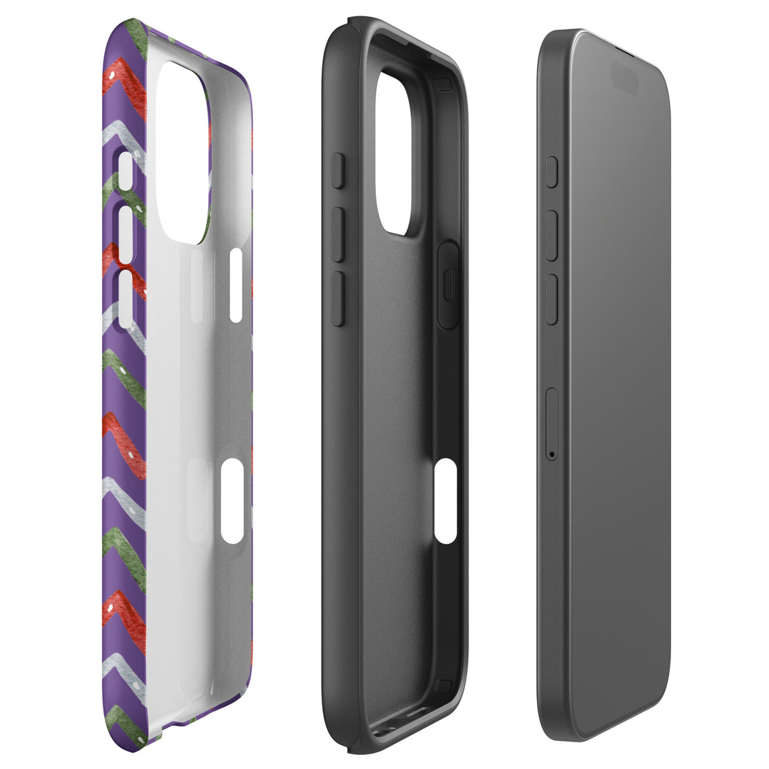 Zigzag Holiday Stripes Tough Case for iPhone