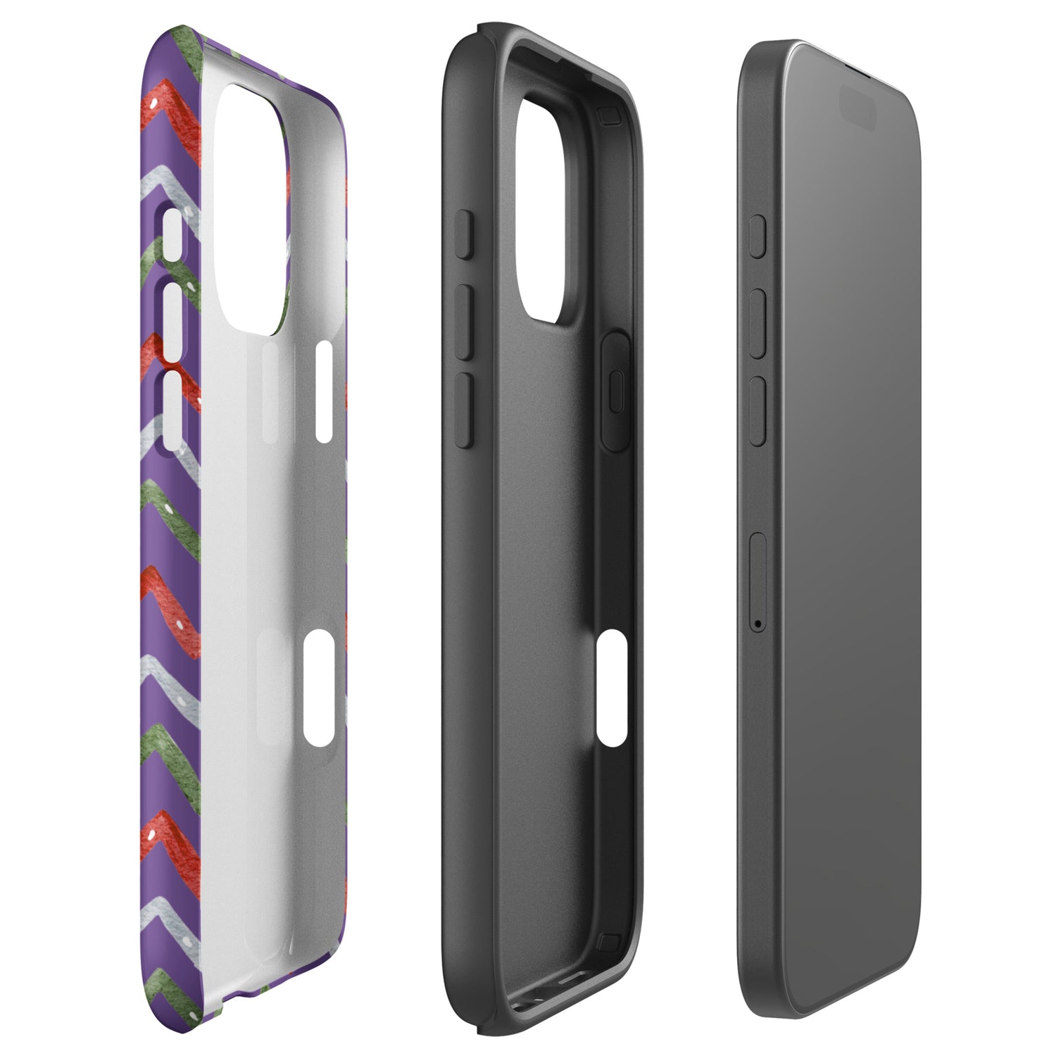 Zigzag Holiday Stripes Tough Case for iPhone