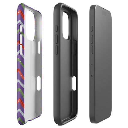 Zigzag Holiday Stripes Tough Case for iPhone
