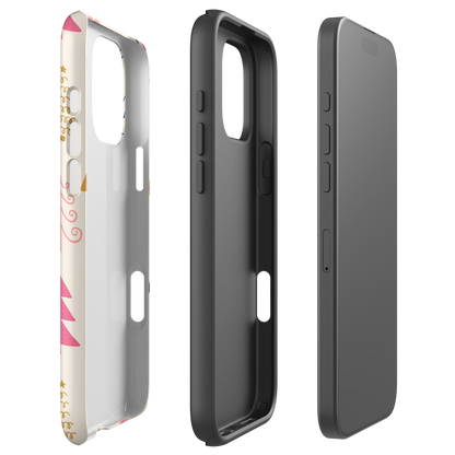 Pastel Holiday Trees Tough Case for iPhone
