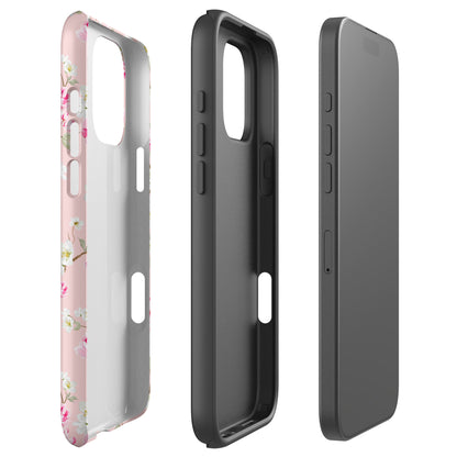 Blush Pink Cherry Blossom Floral Tough Case for iPhone