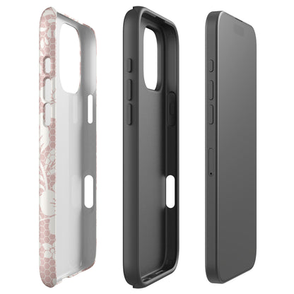 Blush Lace Floral Tough Case for iPhone
