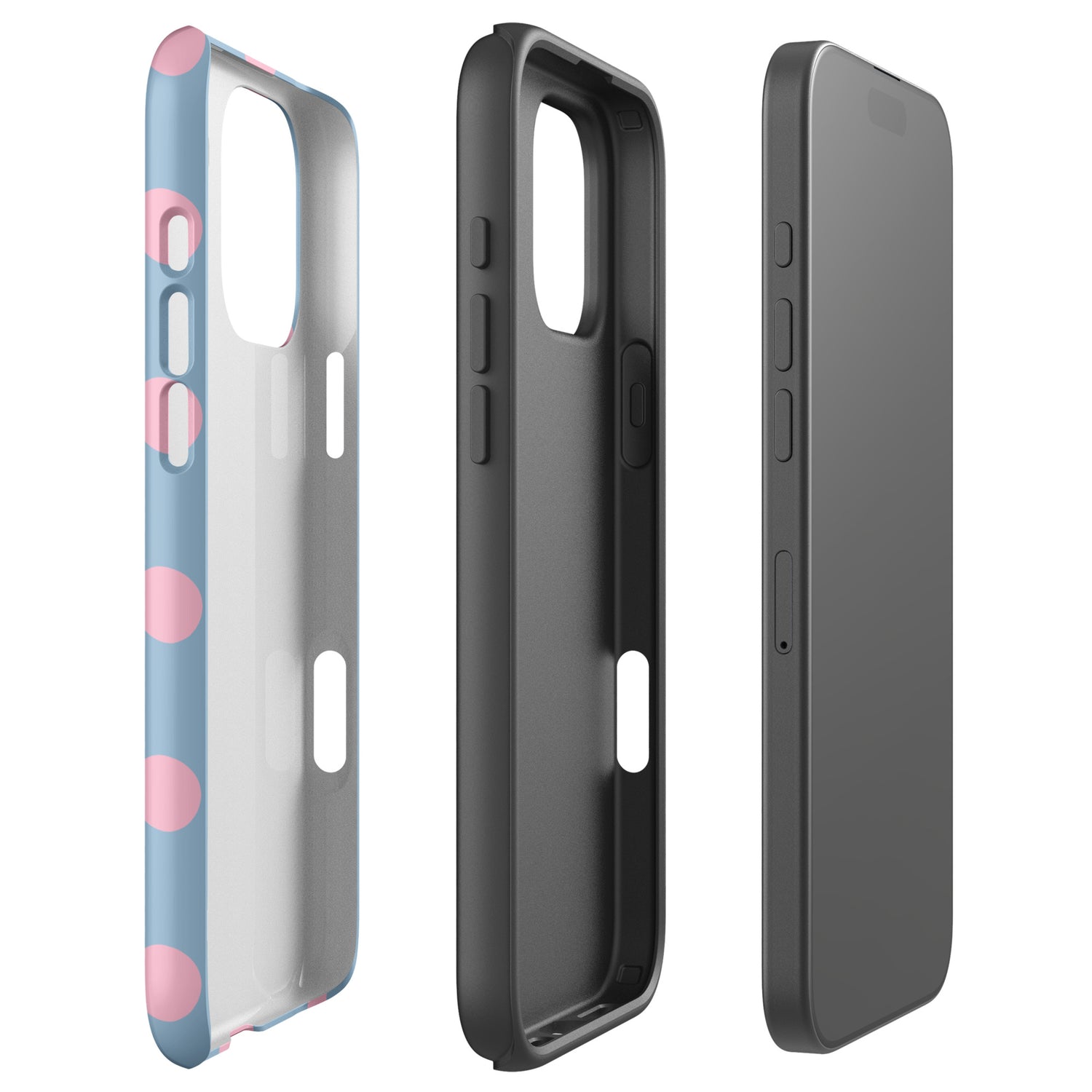 Bluebell Polka Dot Tough Case for iPhone